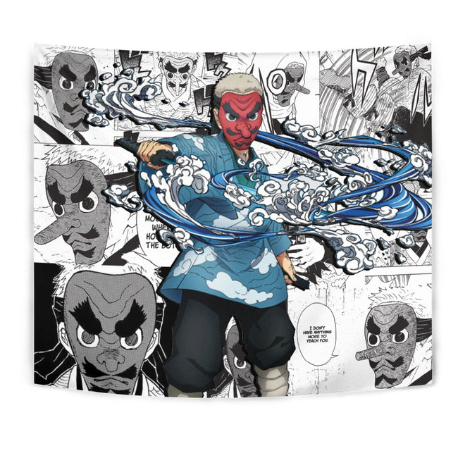 Sakonji Urokodaki Tapestry Custom Demon Slayer Anime Manga Room Decor 1 - PerfectIvy