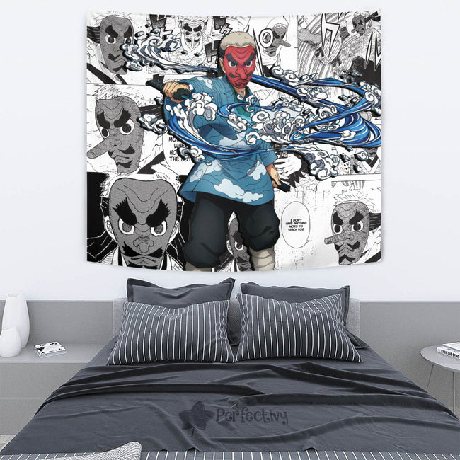 Sakonji Urokodaki Tapestry Custom Demon Slayer Anime Manga Room Decor 4 - PerfectIvy