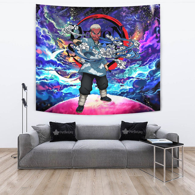 Sakonji Urokodaki Tapestry Custom Galaxy Demon Slayer Anime Room Decor 2 - PerfectIvy