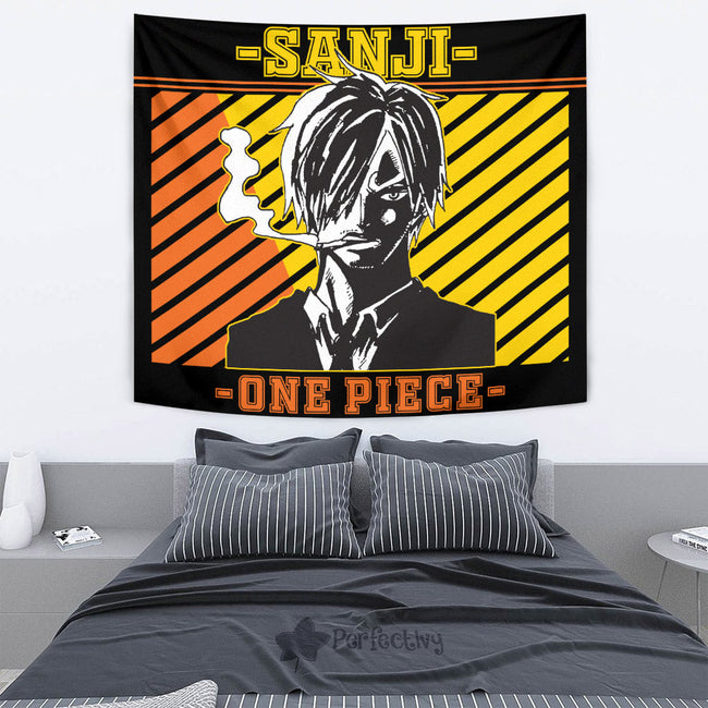 Sanji Tapestry Custom One Piece Anime Room Wall Decor 2 - PerfectIvy