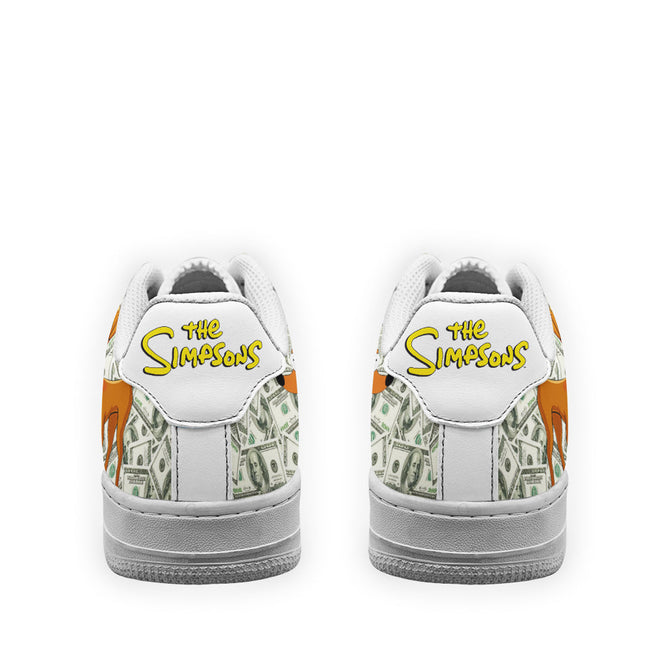 Santa's Little Helper Sneakers Custom Simpson Cartoon Shoes 3 - PerfectIvy