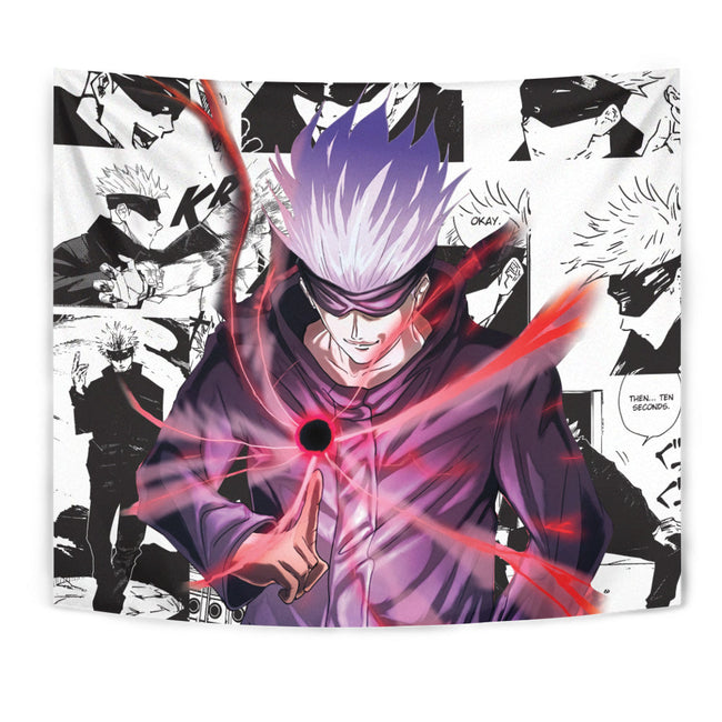 Satoru Gojo Tapestry Custom Jujutsu Kaisen Anime Manga Room Decor 1 - PerfectIvy