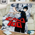 Shigeo Kageyama Blanket Fleece Custom Mob Psycho 100 Anime Bedding Room 2 - PerfectIvy