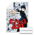 Shigeo Kageyama Blanket Fleece Custom Mob Psycho 100 Anime Bedding Room 3 - PerfectIvy