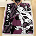 Shihouin Yoruichi Blanket Fleece Custom Bleach Anime Bedding 1 - PerfectIvy