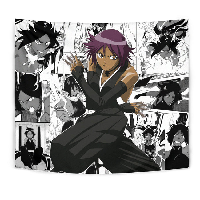 Shihouin Yoruichi Tapestry Custom Bleach Anime Manga Room Decor 1 - PerfectIvy
