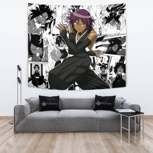 Shihouin Yoruichi Tapestry Custom Bleach Anime Manga Room Decor 2 - PerfectIvy