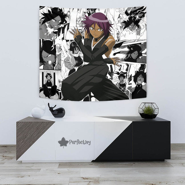 Shihouin Yoruichi Tapestry Custom Bleach Anime Manga Room Decor 3 - PerfectIvy