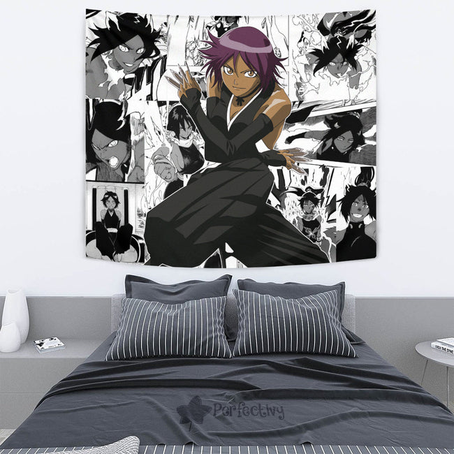 Shihouin Yoruichi Tapestry Custom Bleach Anime Manga Room Decor 4 - PerfectIvy