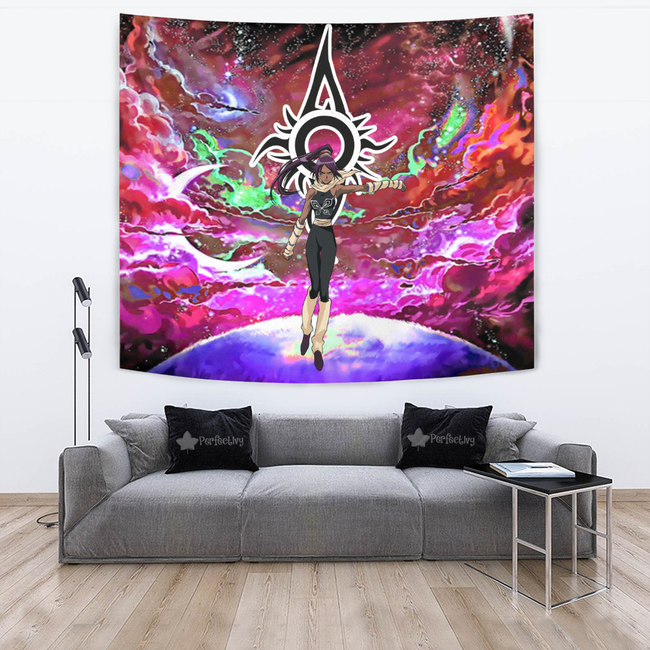 Shihouin Yoruichi Tapestry Custom Galaxy Bleach Anime Room Decor 2 - PerfectIvy