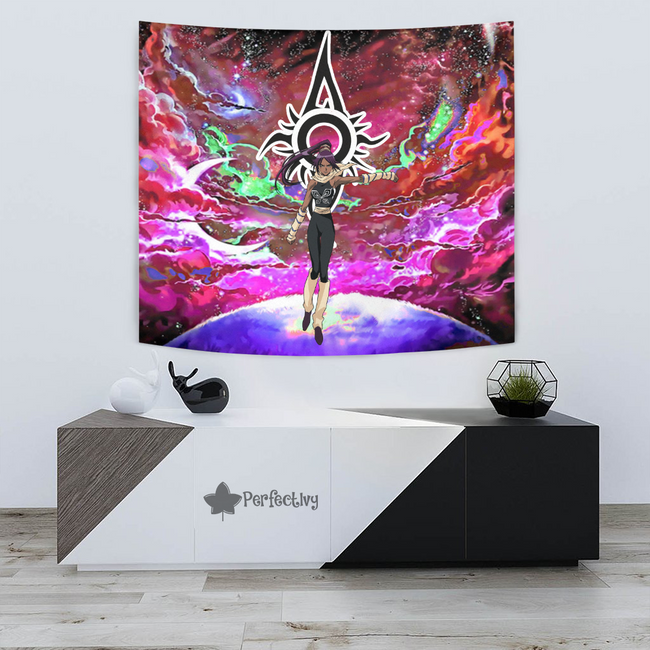 Shihouin Yoruichi Tapestry Custom Galaxy Bleach Anime Room Decor 3 - PerfectIvy