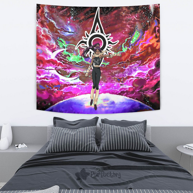 Shihouin Yoruichi Tapestry Custom Galaxy Bleach Anime Room Decor 4 - PerfectIvy