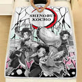 Shinobu Fleece Blanket Custom Demon Slayer Anime Uniform Mix Manga Style 4 - PerfectIvy