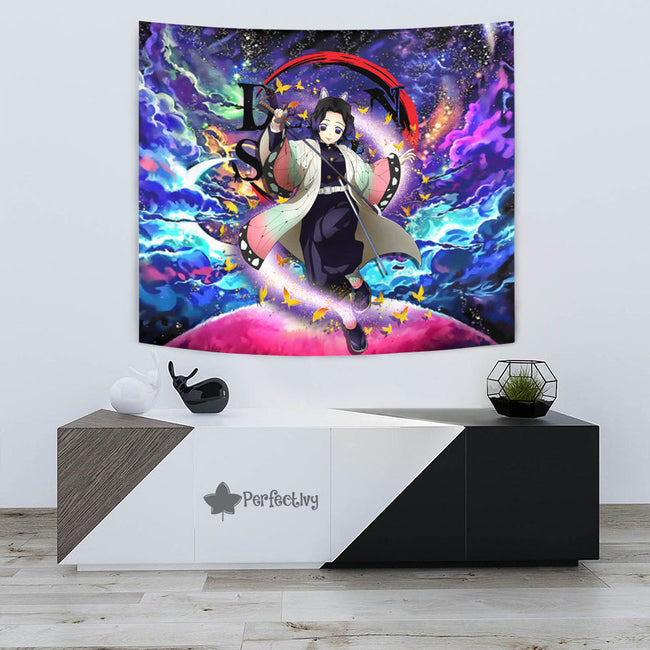 Shinobu Kocho Tapestry Custom Galaxy Demon Slayer Anime Room Decor 3 - PerfectIvy