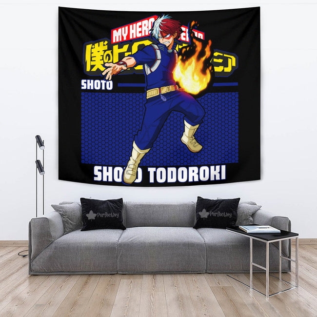 Shoto Todoroki Tapestry Custom My Hero Academia Anime Home Decor 2 - PerfectIvy
