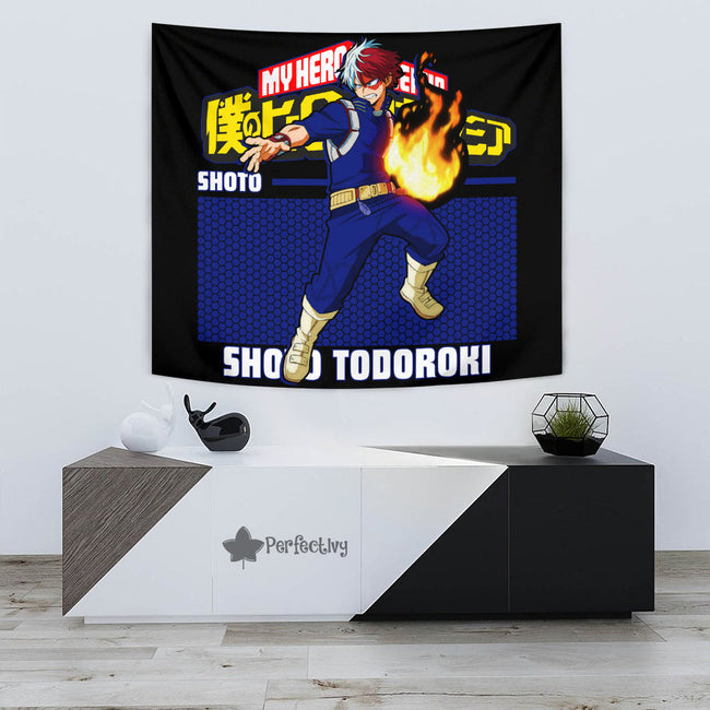 Shoto Todoroki Tapestry Custom My Hero Academia Anime Home Decor 3 - PerfectIvy