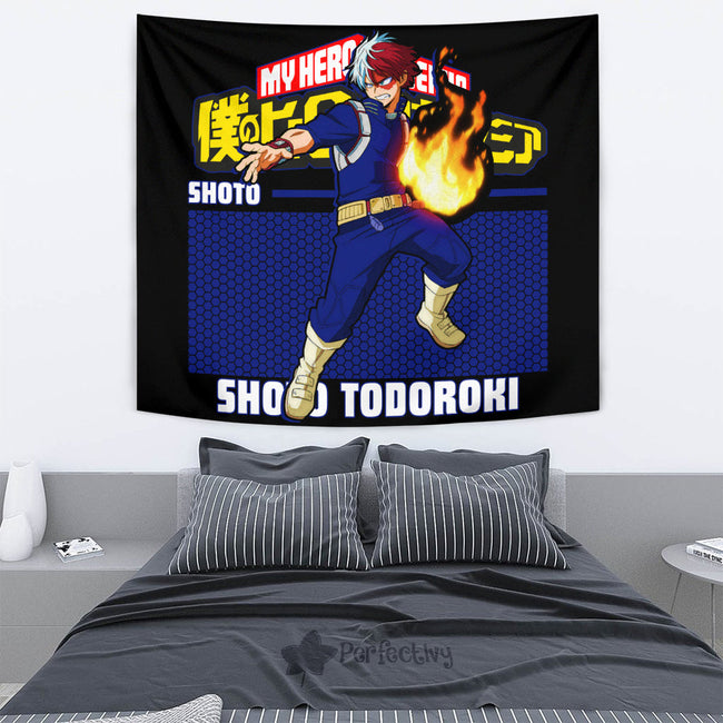 Shoto Todoroki Tapestry Custom My Hero Academia Anime Home Decor 4 - PerfectIvy