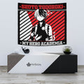 Shoto Todoroki Tapestry Custom My Hero Academia Anime Home Wall Decor For Bedroom Living Room 3 - PerfectIvy