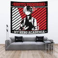 Shoto Todoroki Tapestry Custom My Hero Academia Anime Home Wall Decor For Bedroom Living Room 4 - PerfectIvy