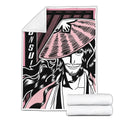 Shunsui Kyoraku Blanket Fleece Custom Bleach Anime Bedding 3 - PerfectIvy