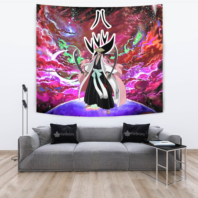 Shunsui Kyoraku Tapestry Custom Galaxy Bleach Anime Room Decor 2 - PerfectIvy
