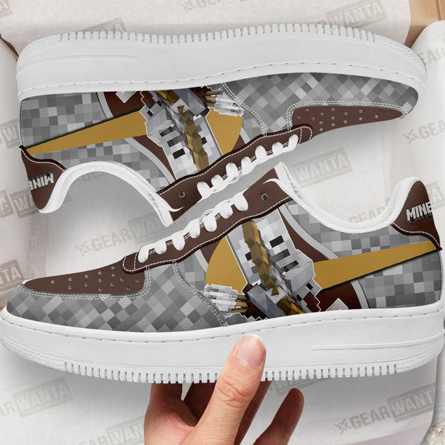 Skeleton Minecraft Custom Sneakers LT11 2 - PerfectIvy
