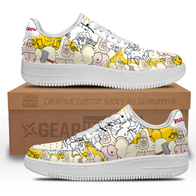 Skips Regular Show Sneakers Custom Cartoon Shoes 2 - PerfectIvy