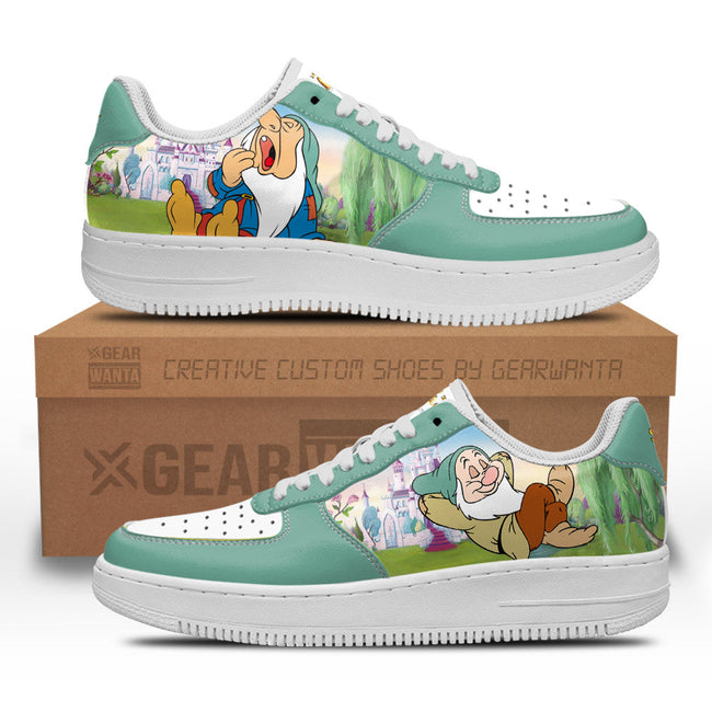 Sleepy Snow White and 7 Dwarfs Custom Sneakers QD12 1 - PerfectIvy