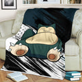 Snorlax Blanket Fleece Custom Pokemon Anime Bedding 2 - PerfectIvy