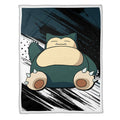 Snorlax Blanket Fleece Custom Pokemon Anime Bedding 3 - PerfectIvy