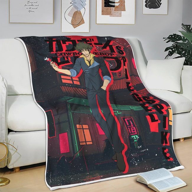 Spike Spiegel Blanket Custom Cowboy Bebop Anime Bedding 3 - PerfectIvy