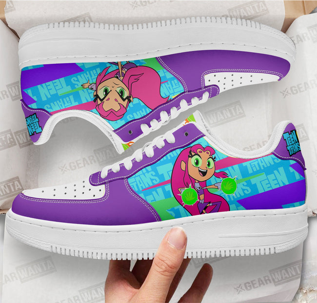 Starfire Sneakers Custom Teen Titan Go Cartoon Shoes 1 - PerfectIvy