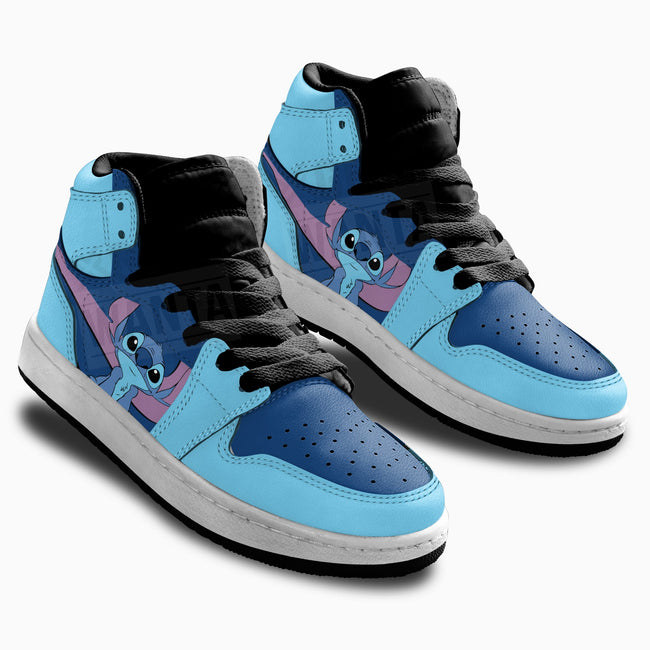 Stitch Kid JD Sneakers Custom Cartoon Shoes For Kids 3 - PerfectIvy