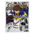Suzaku Kururugi Blanket Fleece Custom Code Geass Anime Manga Bedding Room 4 - PerfectIvy