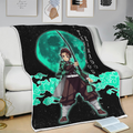 Tanjirou Kamado Blanket Custom Moon Style Demon Slayer Anime Bedding 3 - PerfectIvy