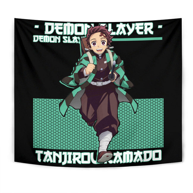 Tanjirou Kamado Tapestry Custom Demon Slayer Anime Home Decor 1 - PerfectIvy