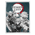 Tengen Uzui Fleece Blanket Custom Demon Slayer Anime Uniform Mix Manga Style 1 - PerfectIvy