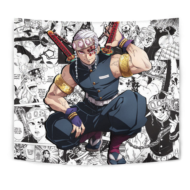 Tengen Uzui Tapestry Custom Demon Slayer Anime Manga Room Decor 1 - PerfectIvy