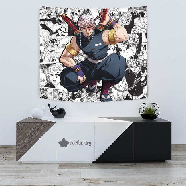 Tengen Uzui Tapestry Custom Demon Slayer Anime Manga Room Decor 3 - PerfectIvy