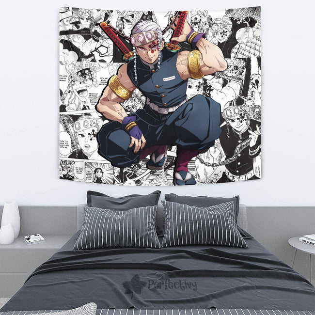 Tengen Uzui Tapestry Custom Demon Slayer Anime Manga Room Decor 4 - PerfectIvy