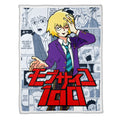 Teruki Hanazawa Blanket Fleece Custom Mob Psycho 100 Anime Bedding Room 4 - PerfectIvy