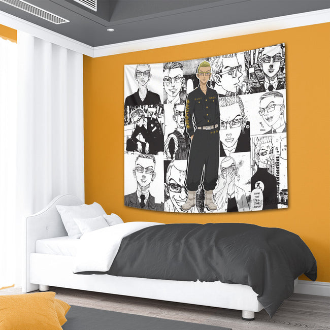 Tetta Kisaki Tapestry Custom Tokyo Revengers Manga Anime Room Decor 4 - PerfectIvy