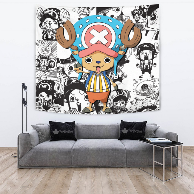 Tony Tony Chopper Tapestry Custom One Piece Anime Manga Room Wall Decor 2 - PerfectIvy