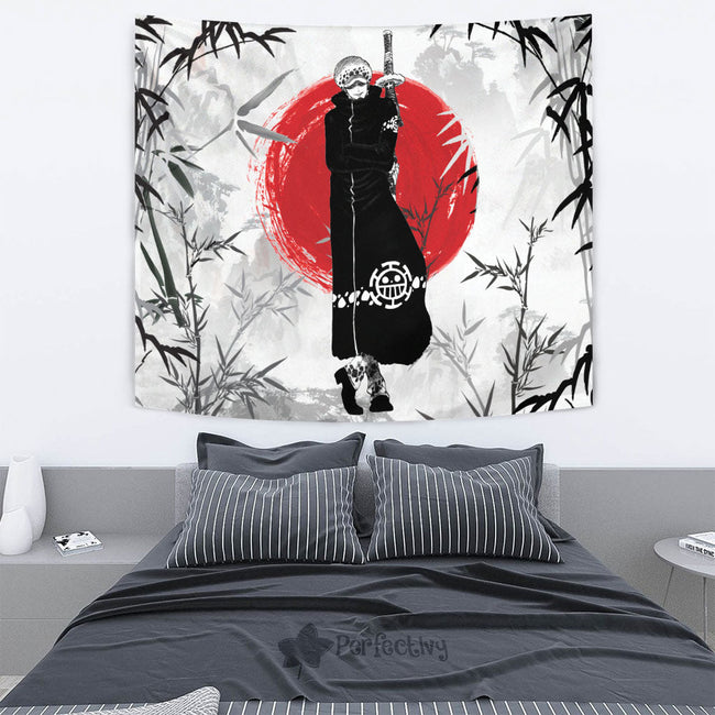 Trafalgar D Water Law Tapestry Custom One Piece Anime Room Decor 4 - PerfectIvy