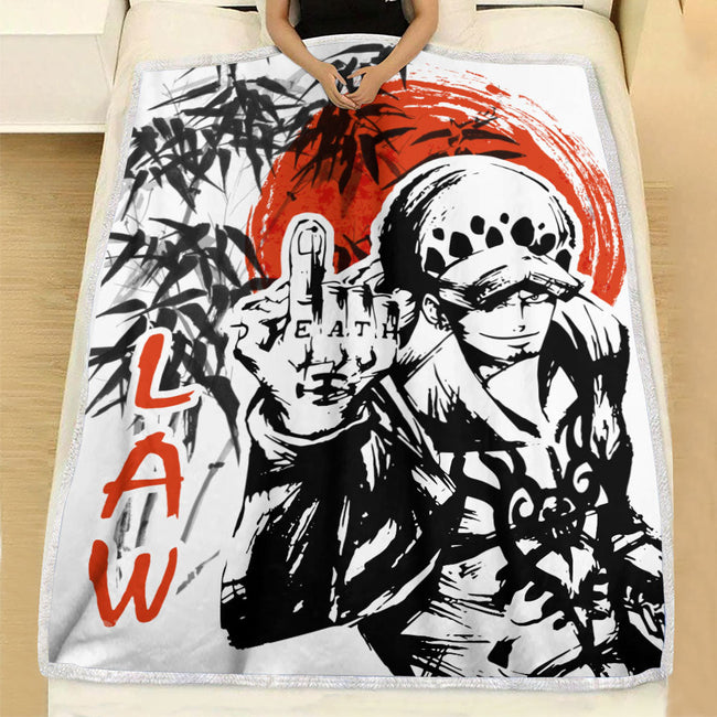Trafalgar D. Water Law Blanket Custom One Piece Manga Anime Bedding 1 - PerfectIvy