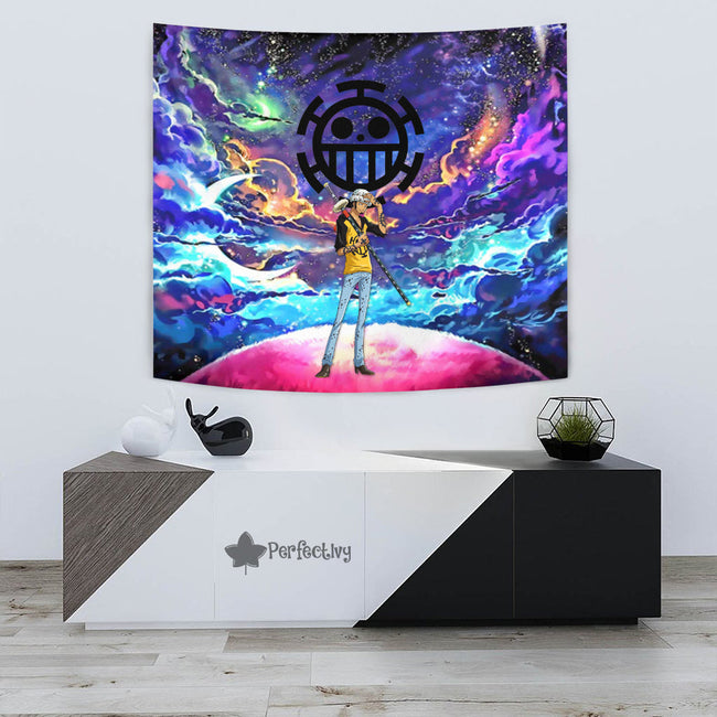 Trafalgar D. Water Law Tapestry Custom Galaxy One Piece Anime Room Decor 3 - PerfectIvy