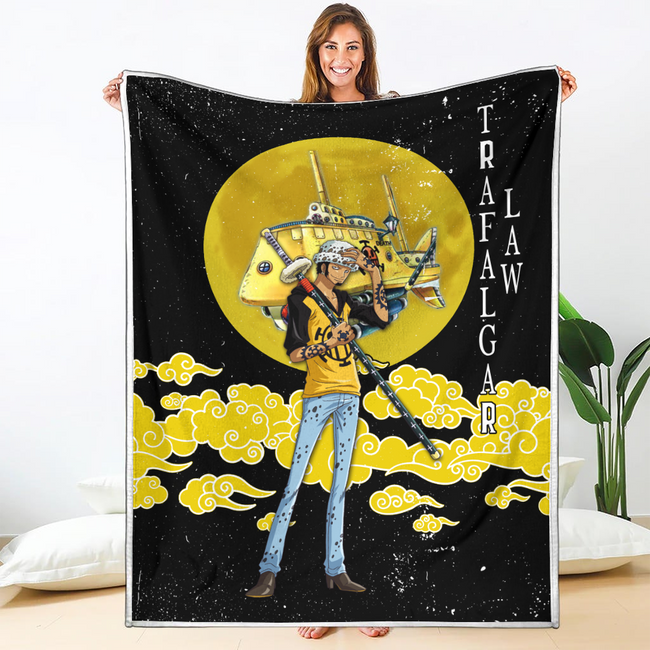 Trafalgar Law Blanket Moon Style Custom One Piece Anime Bedding 1 - PerfectIvy