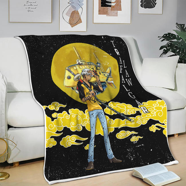 Trafalgar Law Blanket Moon Style Custom One Piece Anime Bedding 3 - PerfectIvy
