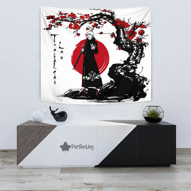 Trafalgar Law Tapestry Custom One Piece Anime Bedroom Living Room Home Decoration 3 - PerfectIvy