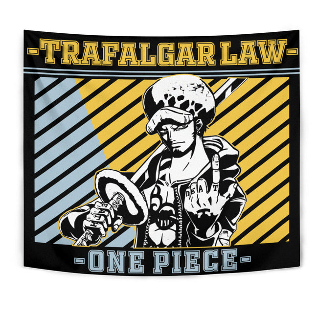 Trafalgar Law Tapestry Custom One Piece Anime Home Room Wall Decor 1 - PerfectIvy